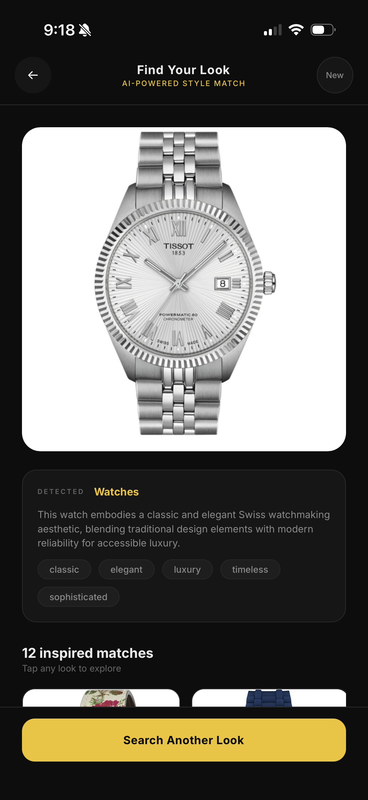 Dezipher AI visual search results